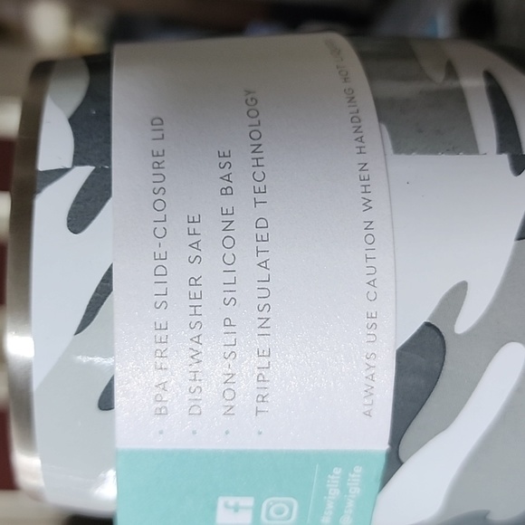 NWT Swig Life 14oz Stemless Insulated Tumbler- Discontinued Color Incognito Camo - Picture 6 of 8